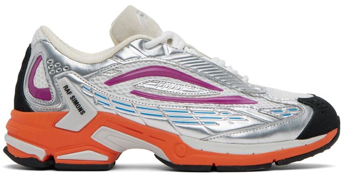 Raf Simons Silver & Orange Ultrasceptre Sneakers in Black for Men