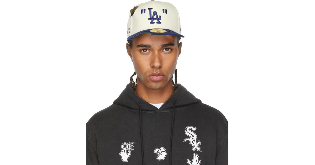 Off-White c/o Virgil Abloh White New Era Edition La Dodgers Cap in