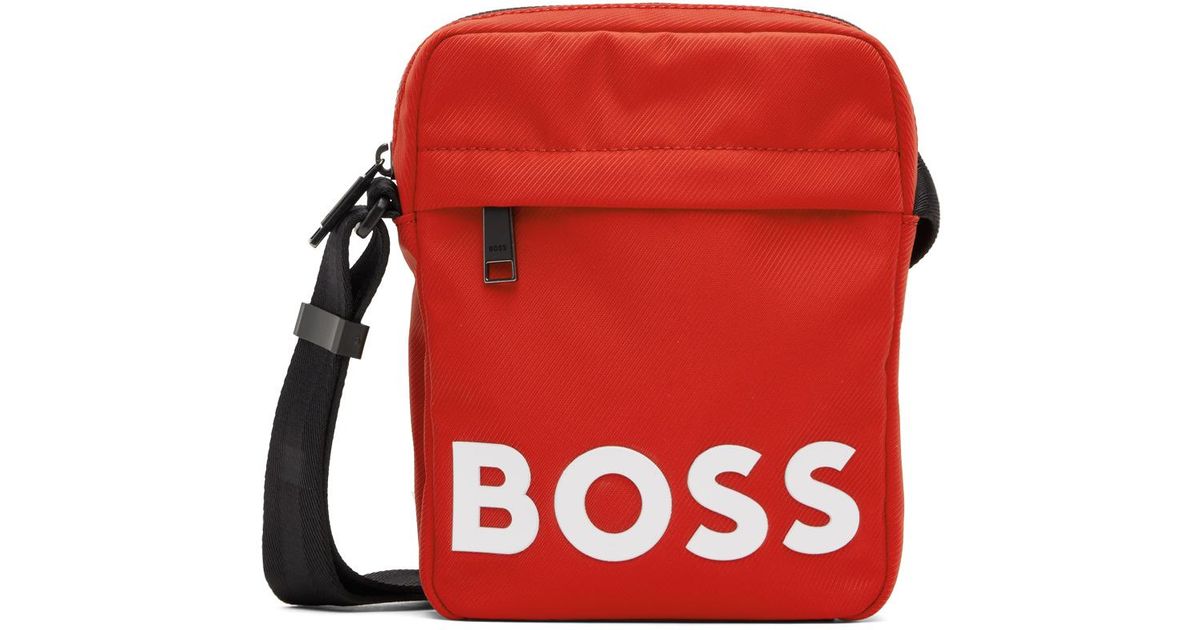 BOSS by HUGO BOSS Red Logo Bag for Men | Lyst Australia