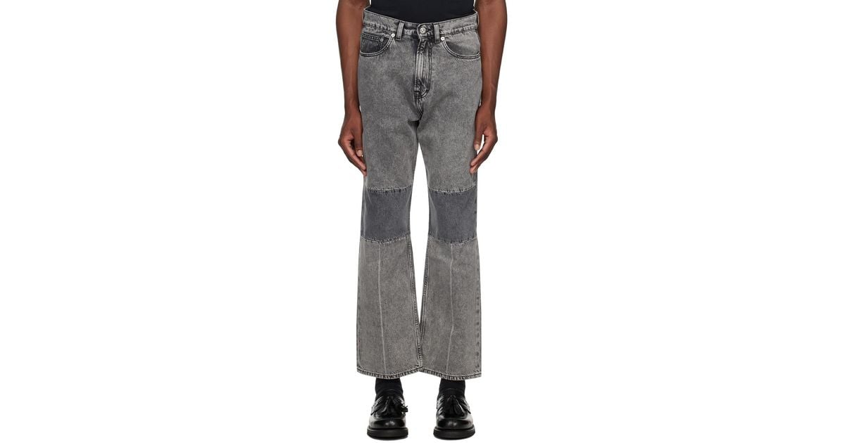 Our Legacy Gray Extended Third Cut Jeans in Black for Men | Lyst