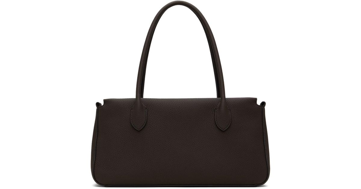 The Row E/w Top Handle Bag in Black | Lyst