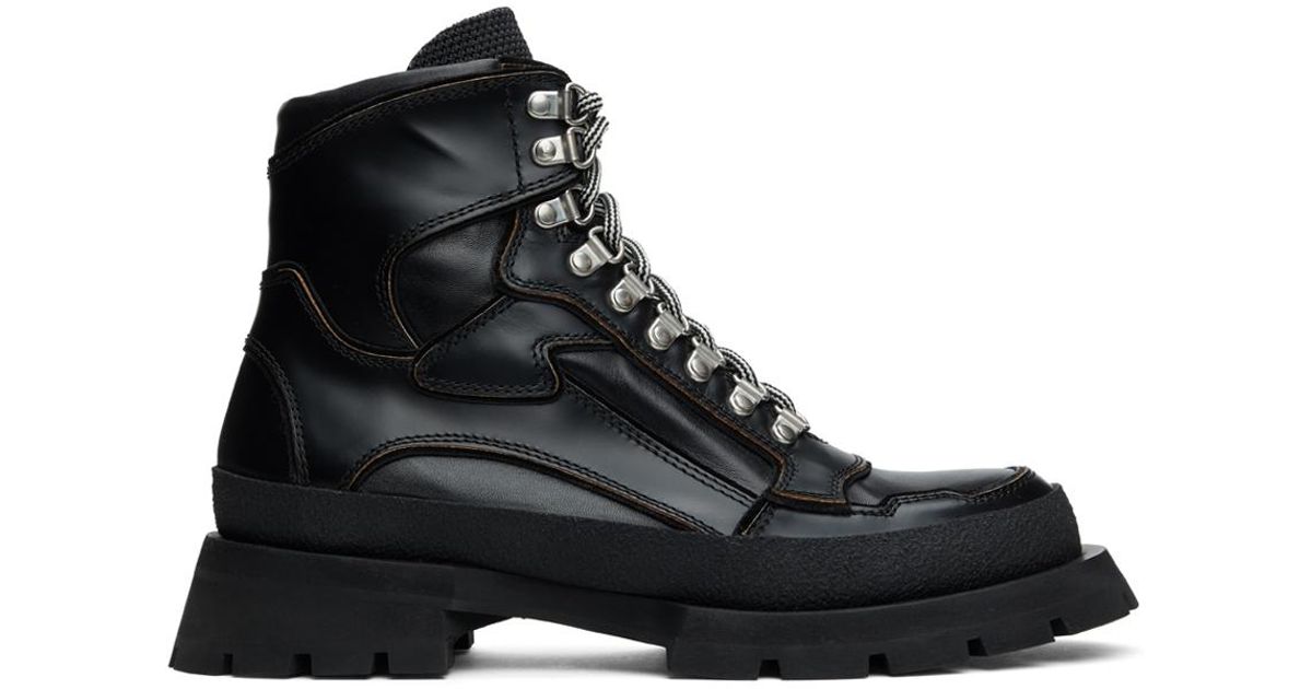 jil sander lace up boots