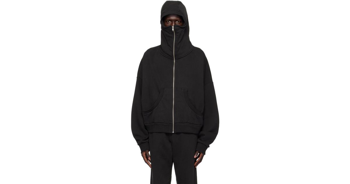 Entire studios Full Zip Hoodie in Black for Men | Lyst