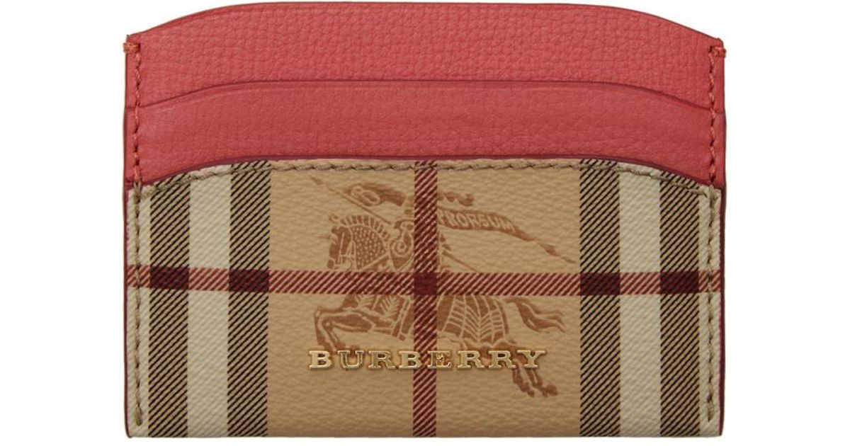 burberry card holder pink