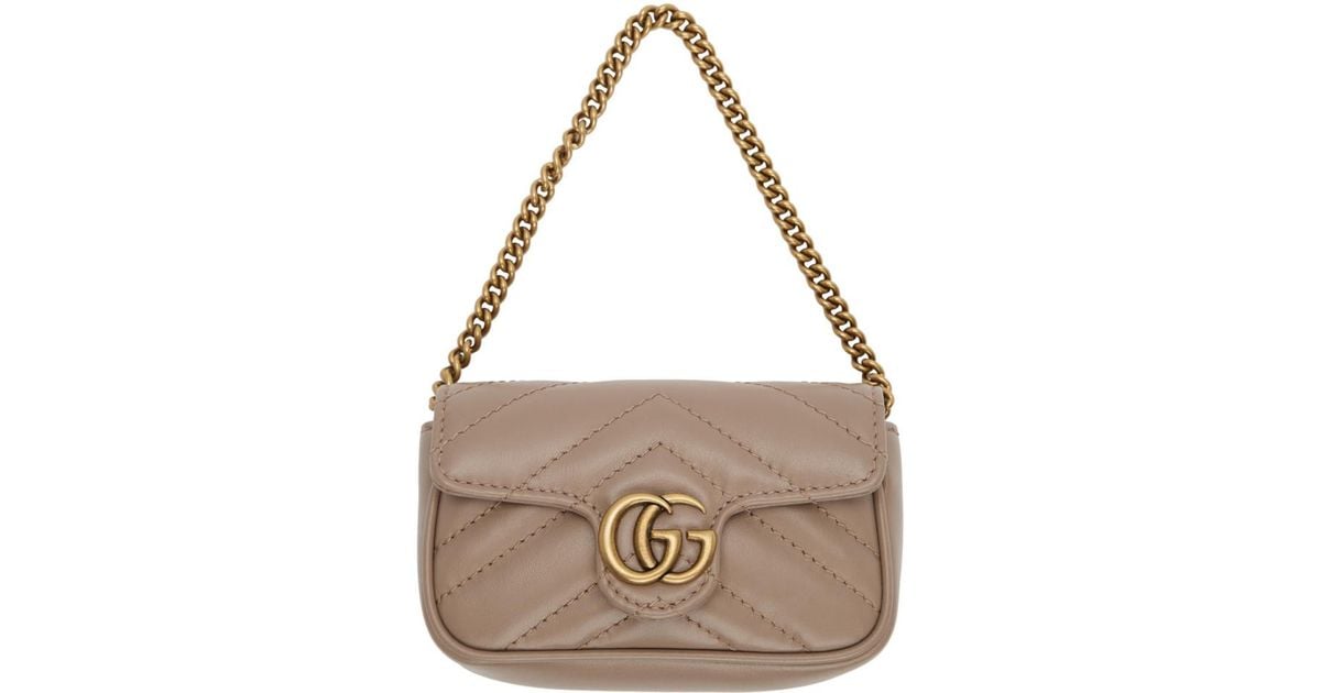 Gucci Pink GG Marmont Coin Case Bag | Lyst
