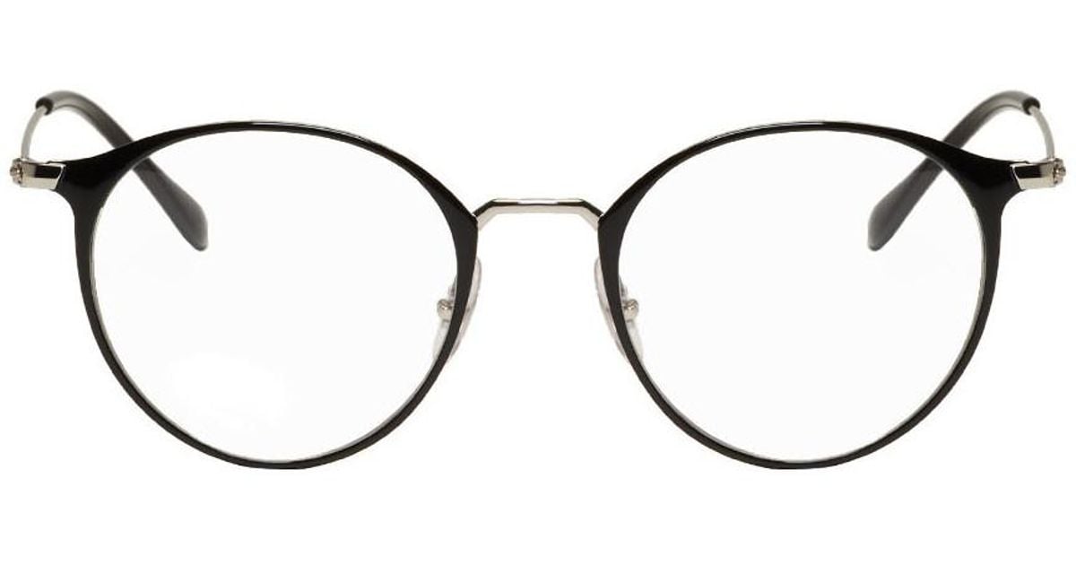 Ray-Ban Black And Silver Round Rb6378 Glasses for Men | Lyst