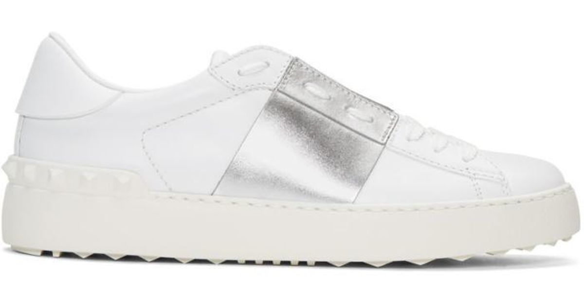 valentino sneakers silver