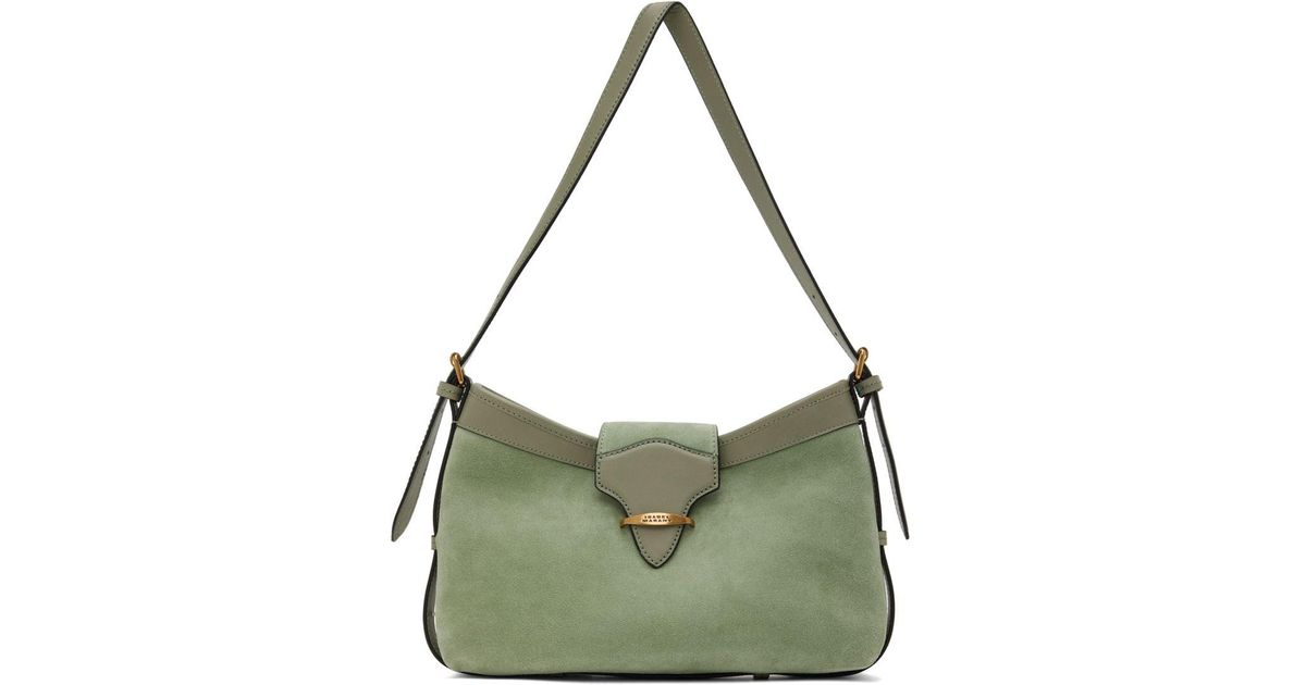 Isabel Marant Green Botsy Baguette Bag | Lyst