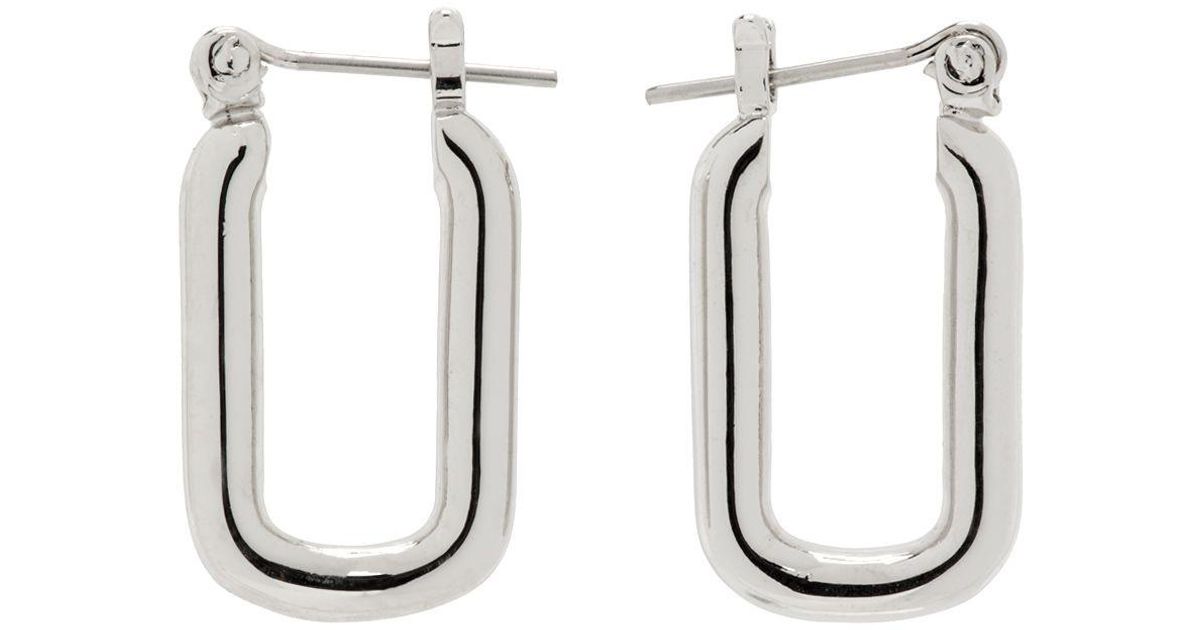 Laura Lombardi Cresca Hoop Earrings in Black | Lyst