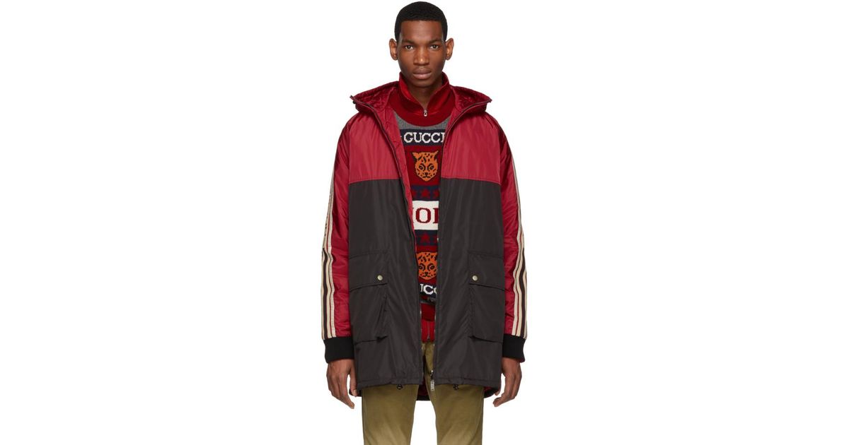red and black gucci jacket