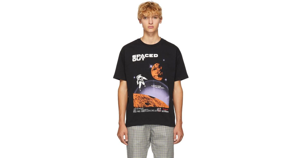 KENZO Cotton Black Spaced Out T-shirt 