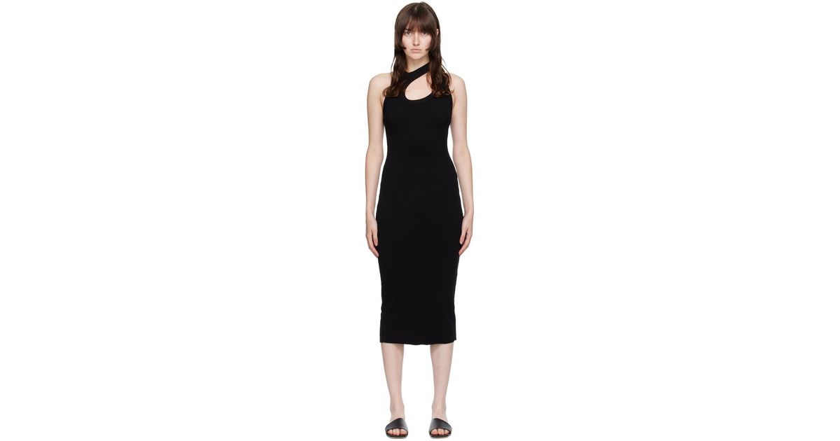 Cotton Citizen Cotton Verona Cutout Midi Dress in Black Lyst UK