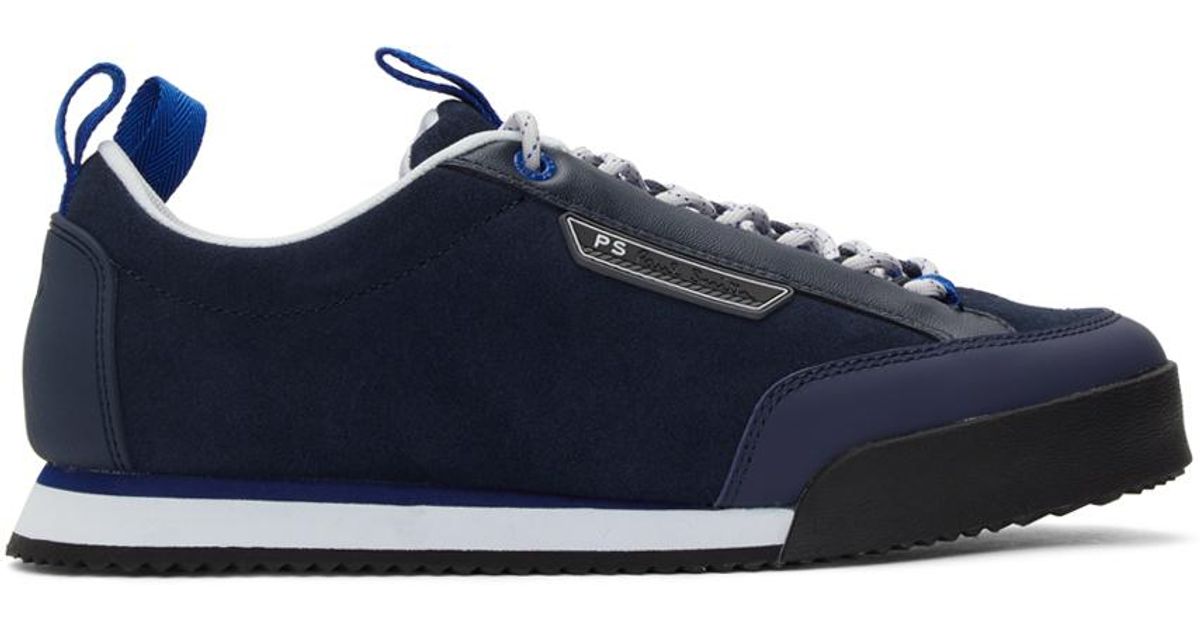 PS by Paul Smith Suede Fuji Sneakers in Blue for Men - Lyst