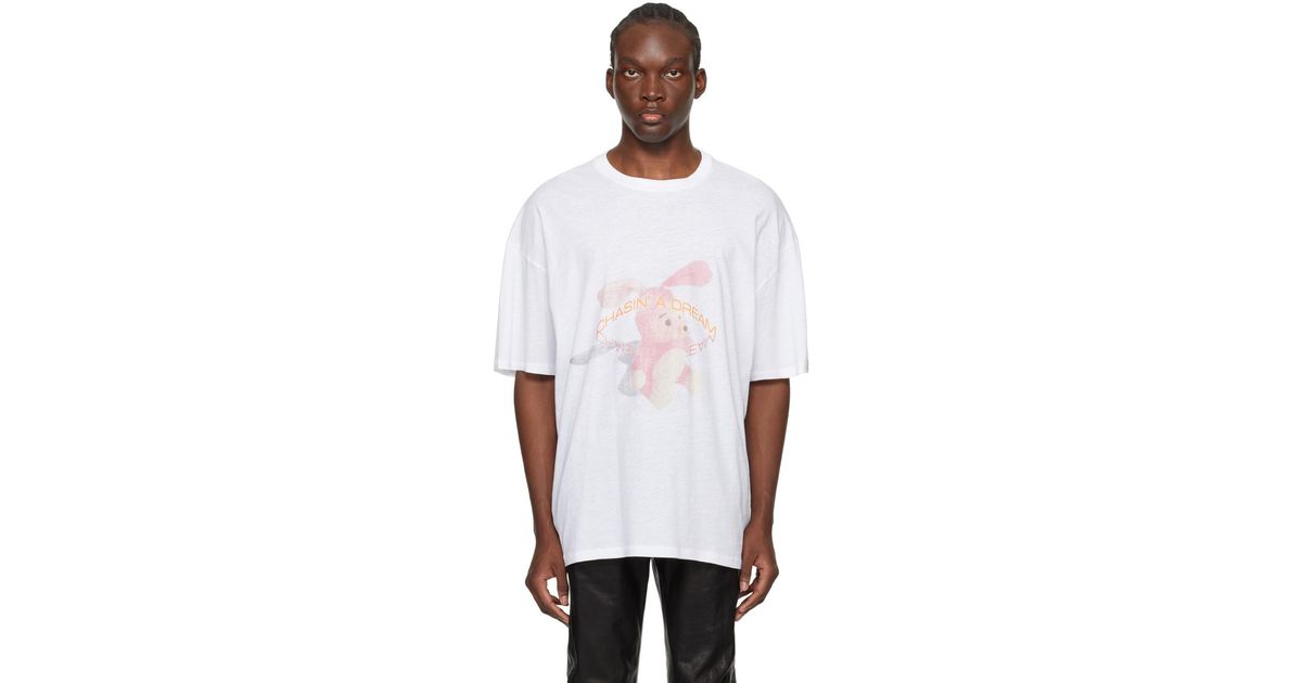 【まとめ買い】 メンズ Martine Rose ホワイト Chasin' A Dream Tシャツ トップス
