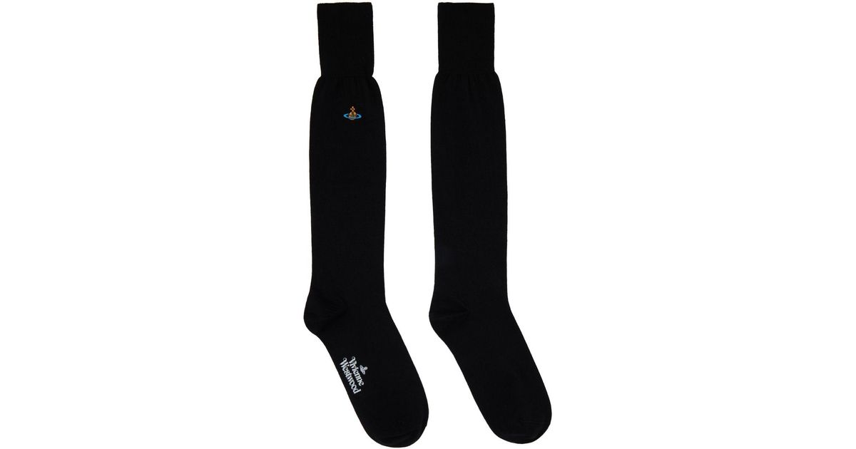 Vivienne Westwood Black Uni Sock for Men | Lyst