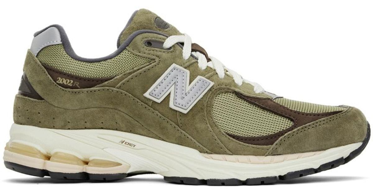 New Balance Suede Green 2002r Sneakers for Men Lyst