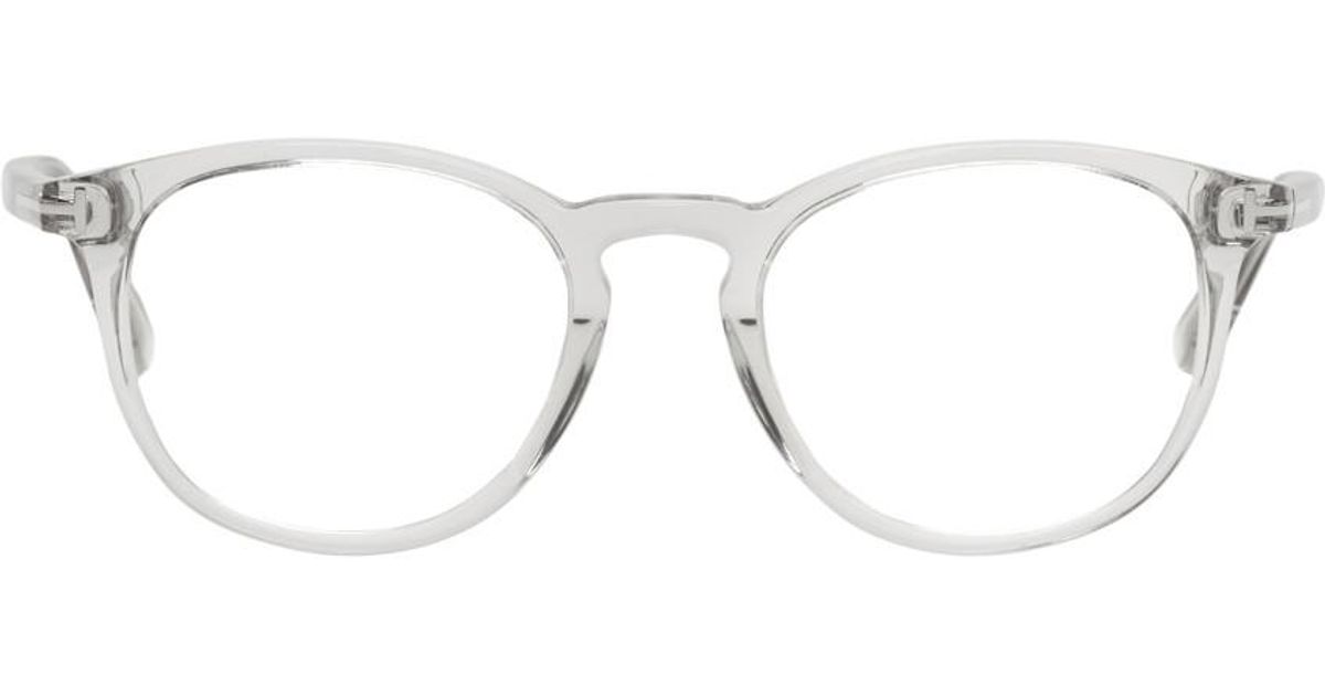 Tom Ford Transparent Round Glasses for Men | Lyst