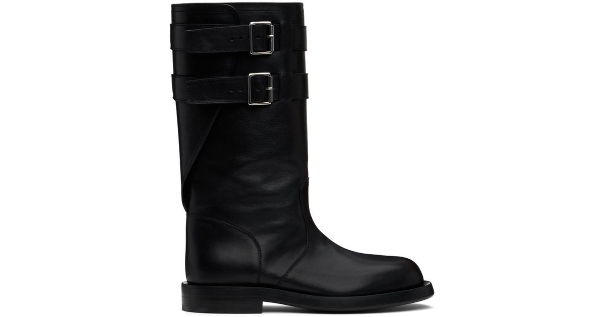 Ann Demeulemeester Milan Soft Biker Boots in Black for Men | Lyst
