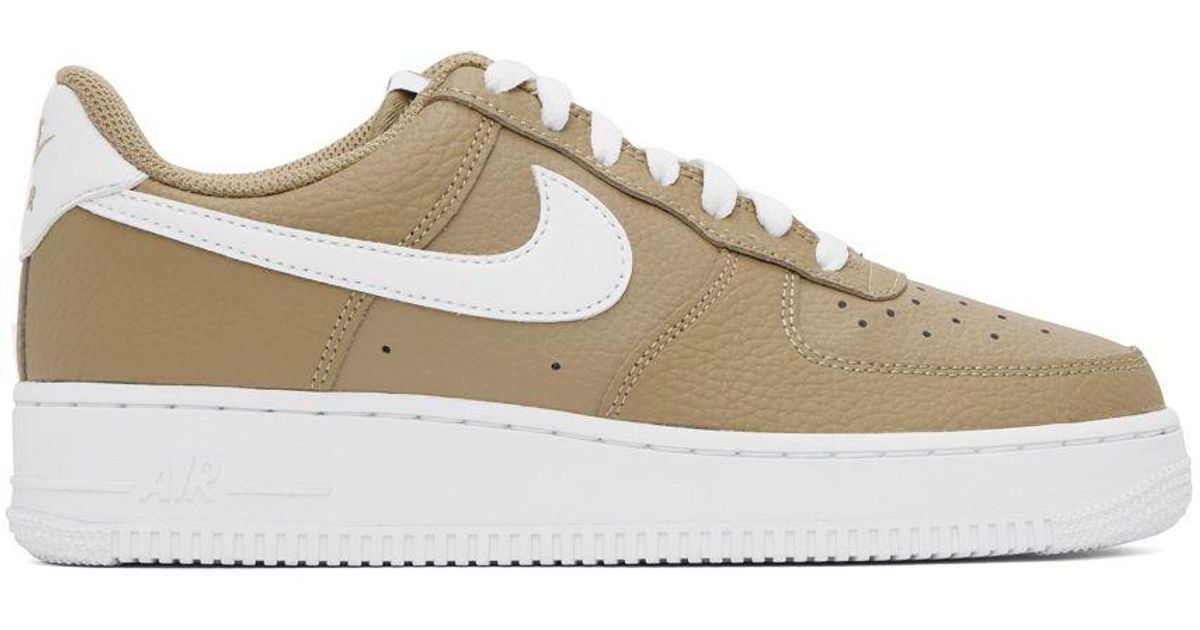 Nike Khaki Air Force 1 '07 Sneakers in Black for Men | Lyst