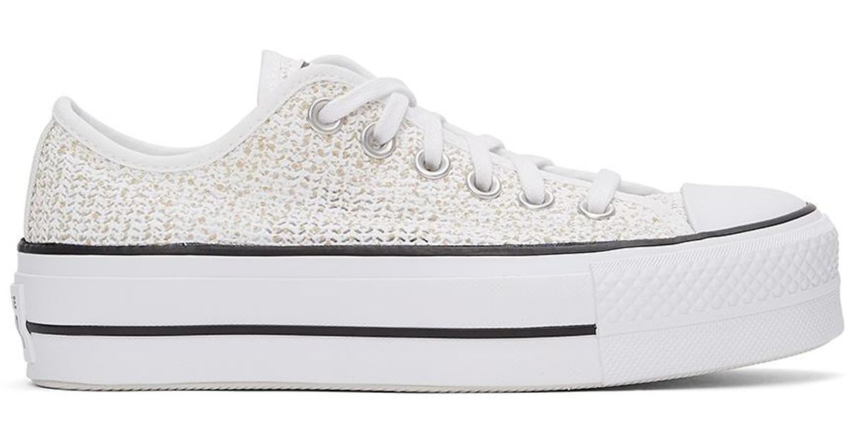 Converse Breathable Platform All Star Low Sneakers in White | Lyst