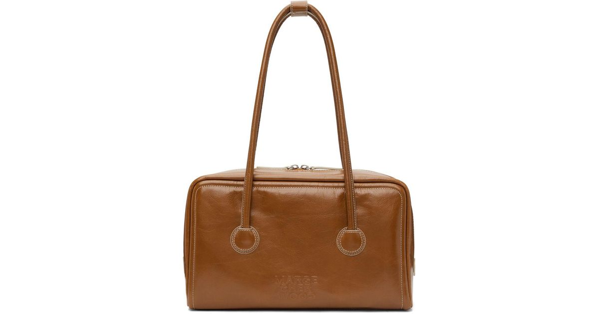 ★MARGE SHERWOOD★ LOG BAG apricot crinkle 8809838644835 Designer fashion, Seoul-fully created | W Concept