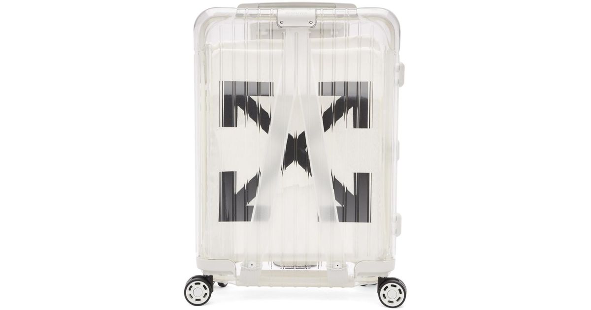 Valise de cabine blanche See-Through 