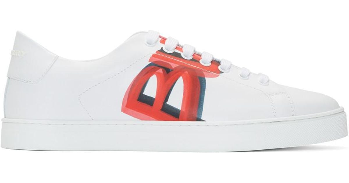 burberry white sneakers