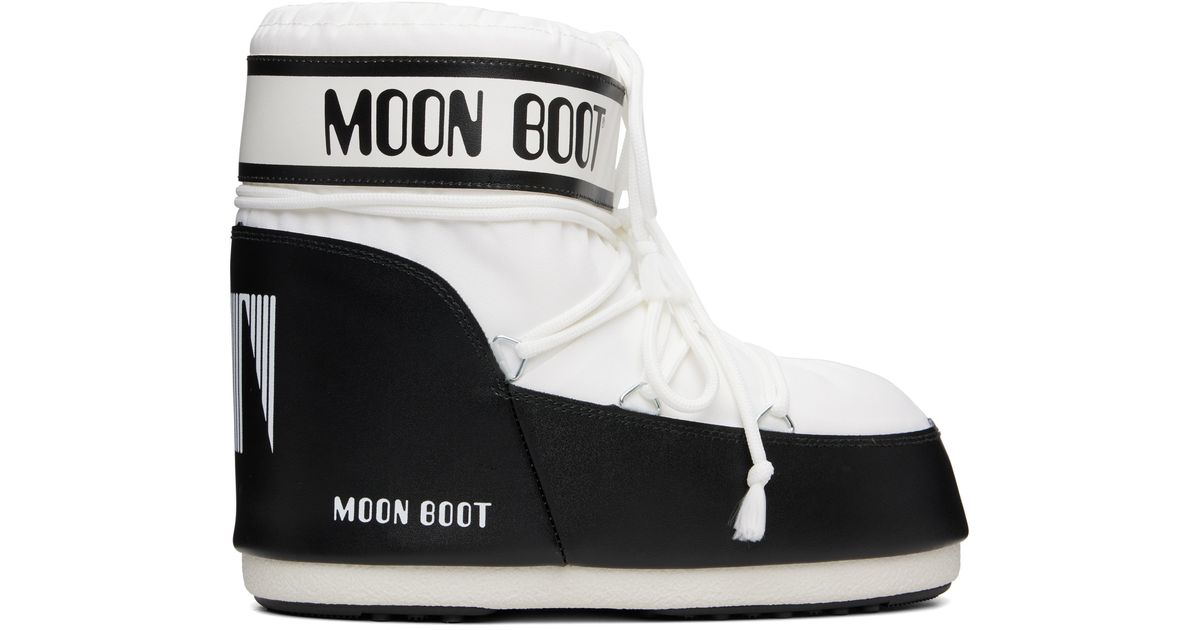 Moon Boot Icon Low Nylon Boots in White for Men | Lyst UK