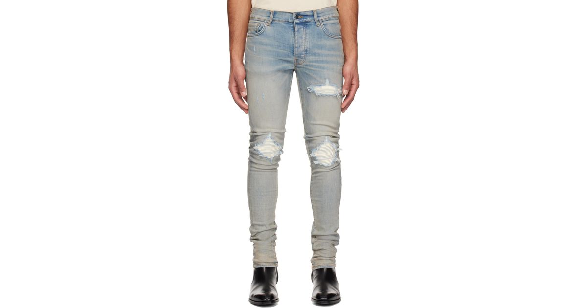 Amiri Mx1 Ultrasuede Jeans in Blue for Men | Lyst Canada