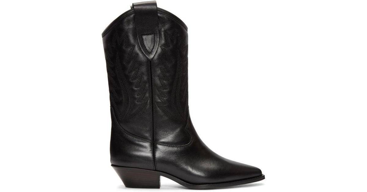 isabel marant cowboy boots white