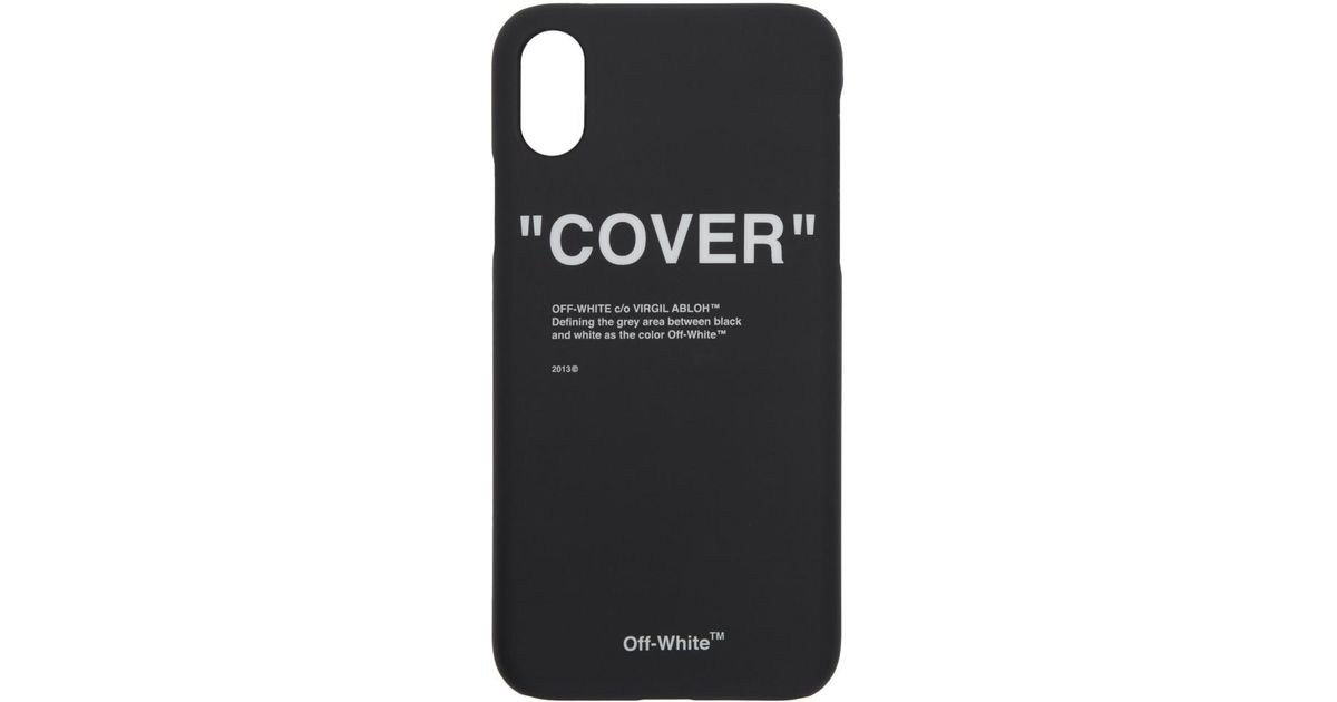 Off White C O Virgil Abloh Black Quote Iphone X Case Lyst Off White C O Virgil Abloh Black Quote Iphone X Case Lyst