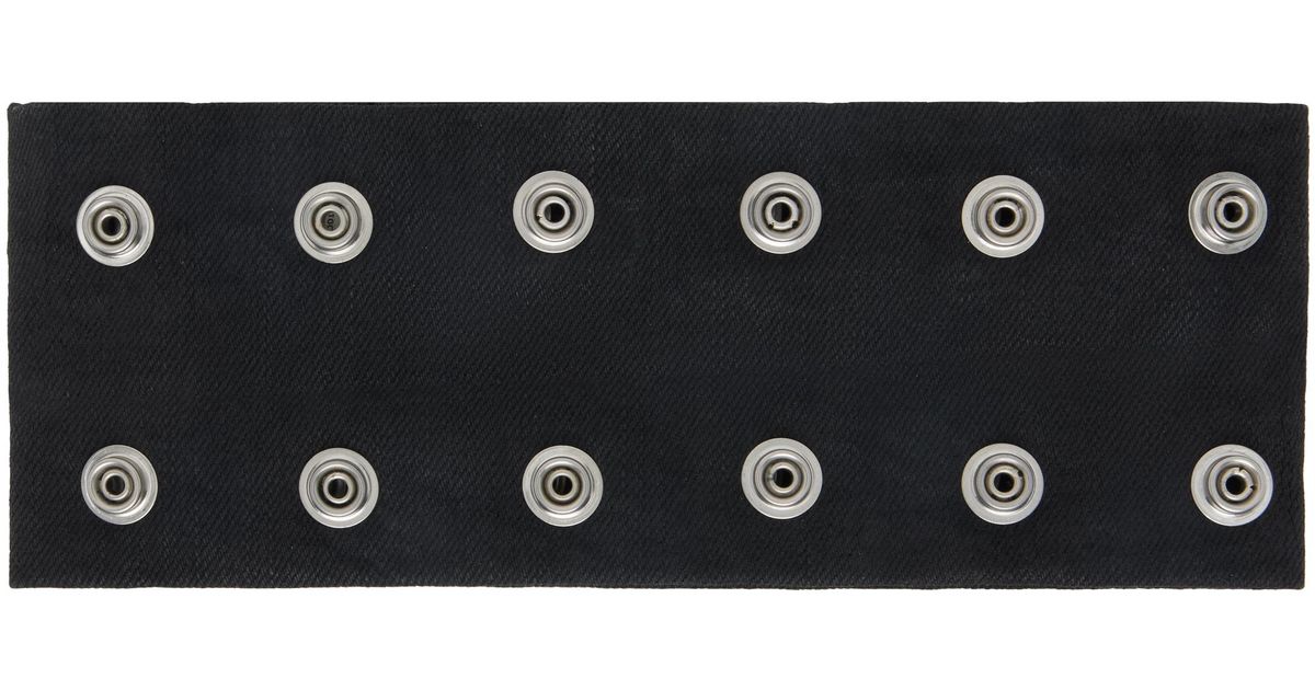Rick Owens Concordians Strobe Neck Band Choker in Black for Men | Lyst