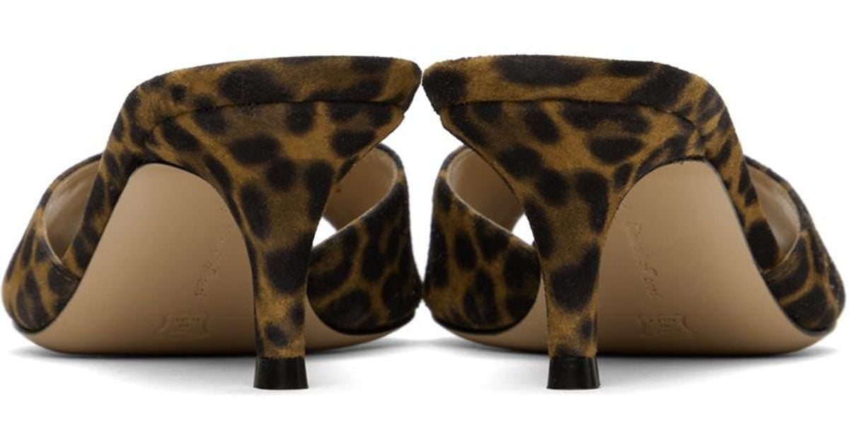 Gianvito Rossi Ssense Exclusive Brown Elle 55 Mules in Black Lyst UK