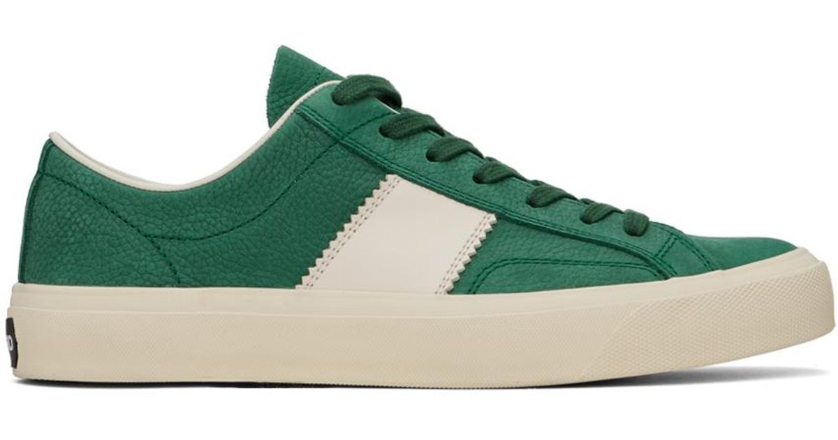 スニーカー Tom Ford Sneakers Men Suede Green/Ultra Marine Green Tom Ford Green Low-top Suede Sneakers In Blue | ModeSens