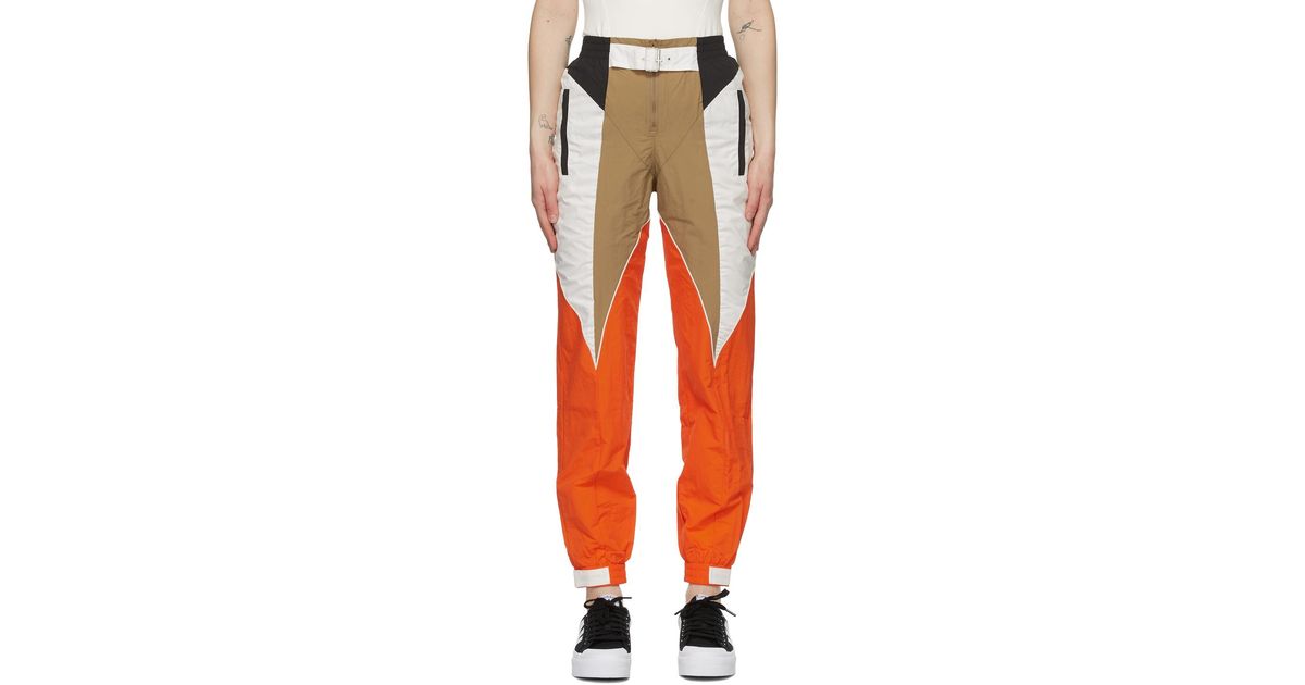 Piping Track Pants in Orange 
