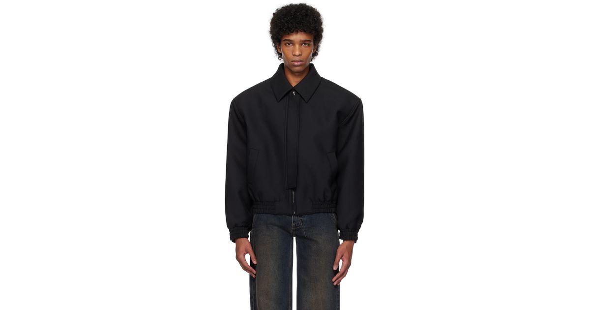 Fax Copy Express Zip Shoulder Jacket in Black for Men | Lyst Canada
