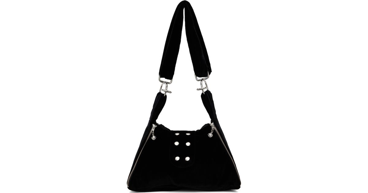 Chopova Lowena Mini Pyramid Bag in Black | Lyst