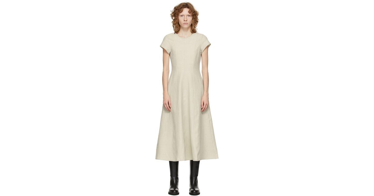 toteme stretch linen dress