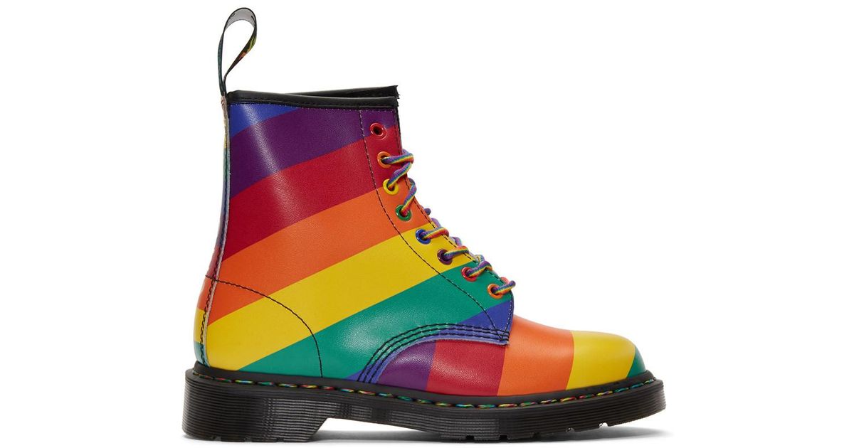 Dr. Martens Multicolor Pride Rainbow 1460 Boots for Men | Lyst