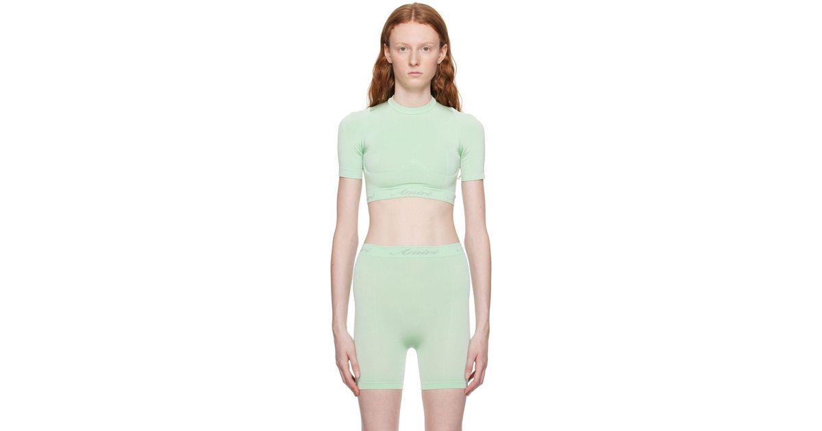 Amiri Green Seamless Top Lyst