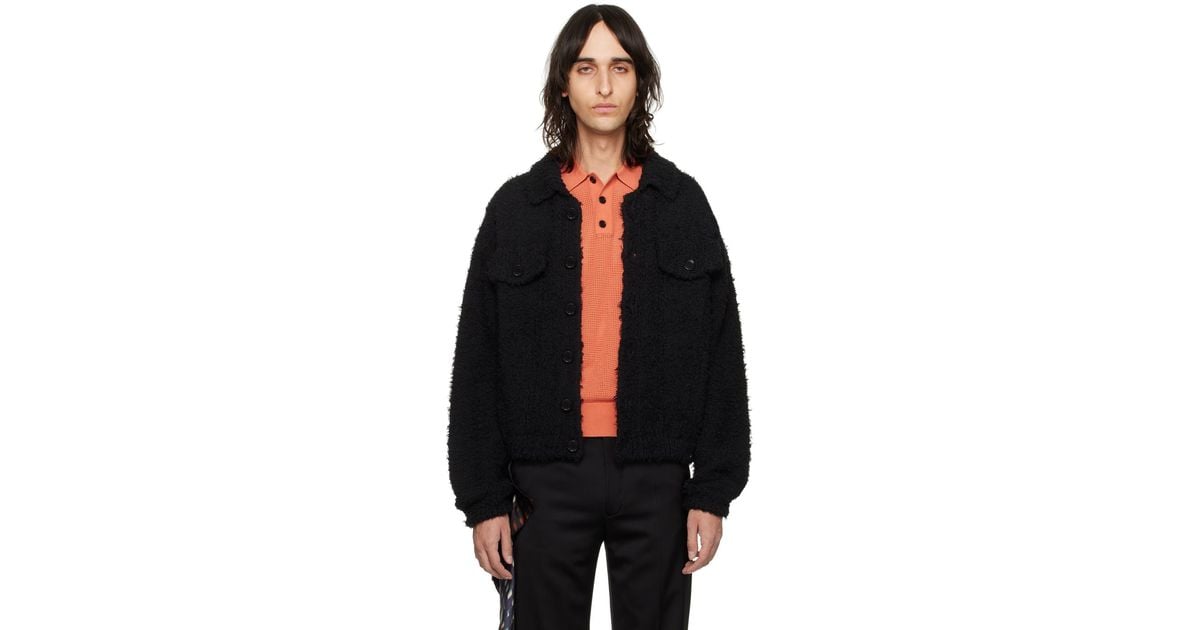 トップス DRIES VAN NOTEN 23aw Fluffy Cardigan Dries Van Noten Black Fluffy Cardigan for Men | Lyst Canada