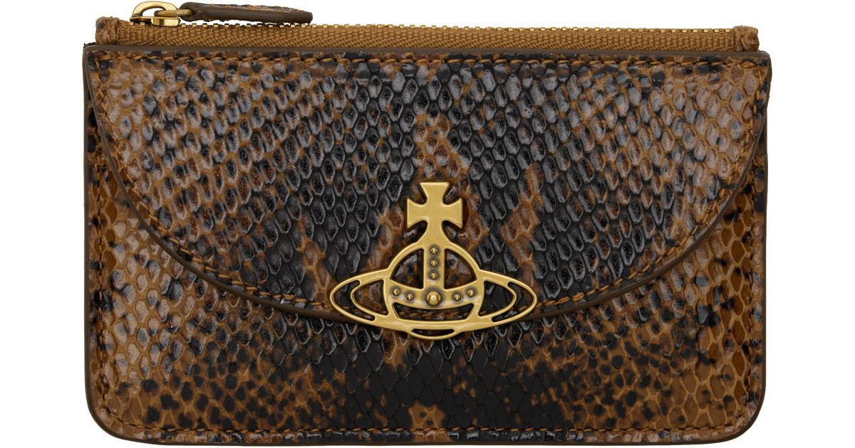 Vivienne Westwood Women's Card Holder Half Moon Black