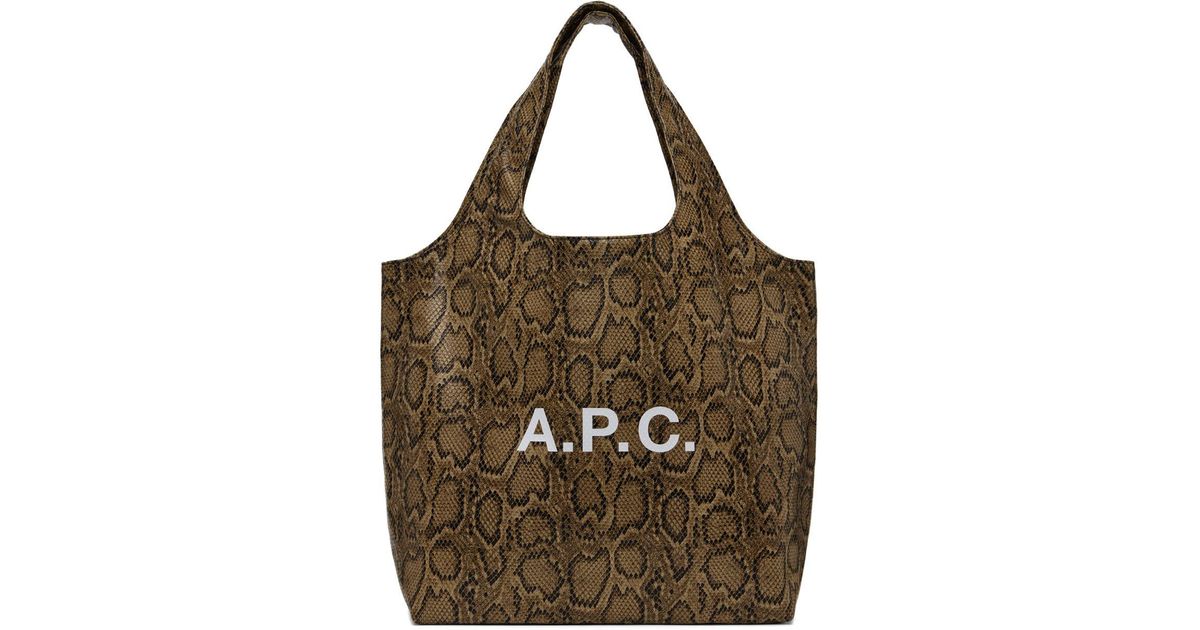 トートバッグ Ninon Tote Bag - A.P.C - Synthetic - Brown Ninon tote bag | 55% polyurethane 40% polyester 5% calcium
