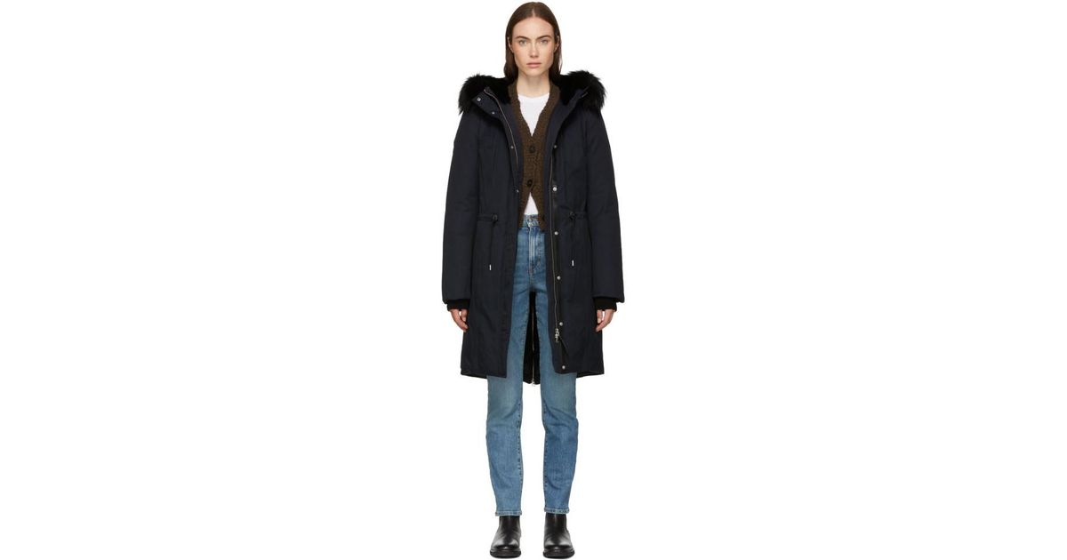 mackage enia down jacket with fur hood