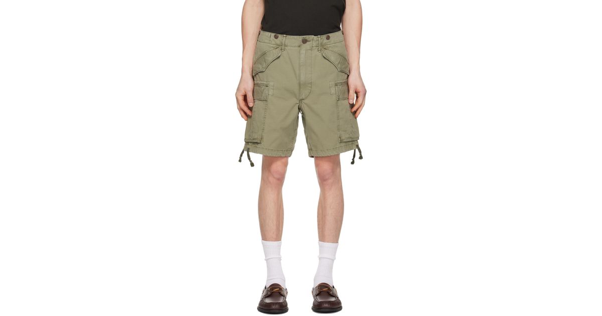 RRL Classic Fit Ripstop Cargo Shorts in Green for Men | Lyst