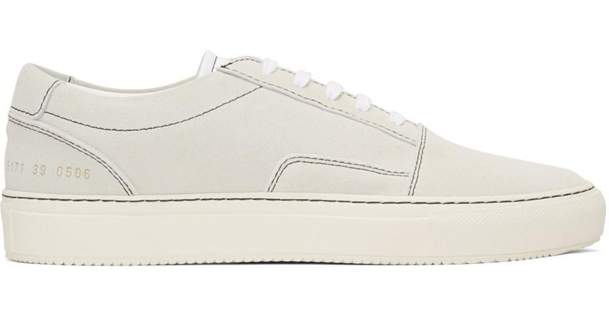 Common Projects White Suede Skate Low 