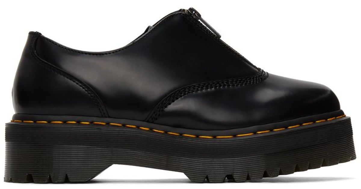 black quad platform derbys