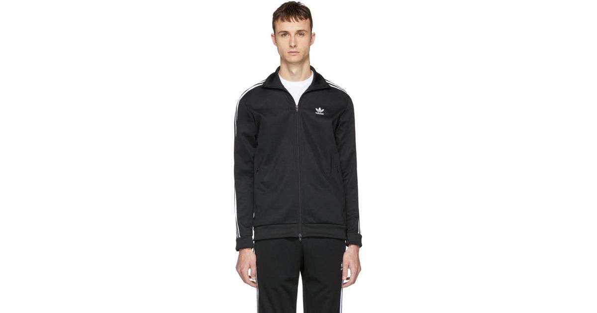 adidas originals beckenbauer track top black