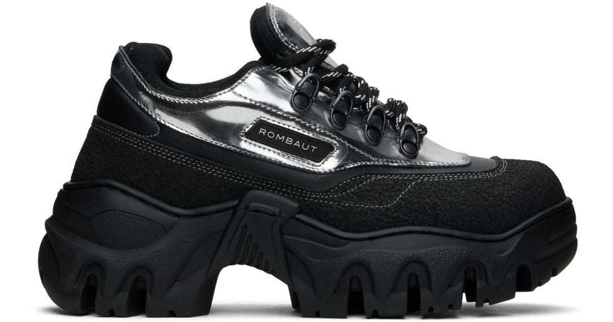 Rombaut ブラック＆シルバー Boccaccio Ii Asfalto スニーカー