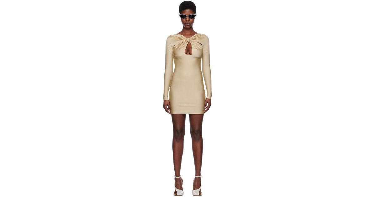 Coperni Black Twisted Minidress